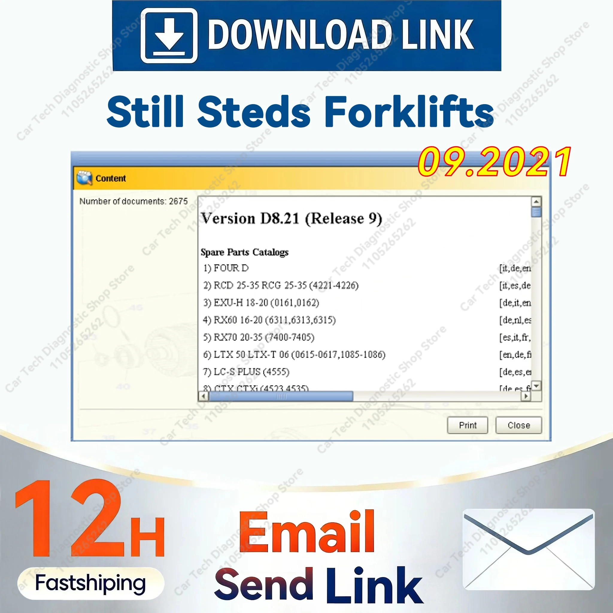 

2026 HOT Still Steds Navigator Forklifts D8.21 R9 Still Steds D8.20 Service Repair Parts Manuals EPC Diagnostic Diagrams Catalog