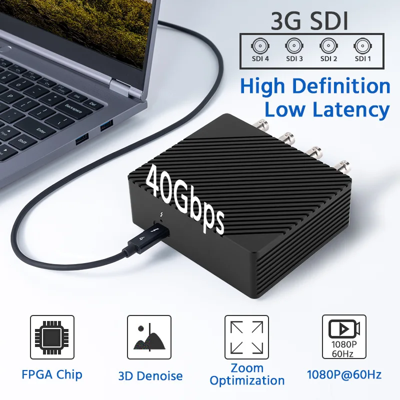 4-Channel SDI video capture card 1080P multi-channel high definition audio & video capture, live broadcast/recording/monitoring
