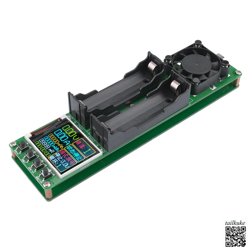 

Двухканальный аккумулятор 18650, обнаружение внутреннего сопротивления, модуль автоматической зарядки и разрядки, источник питания типа C