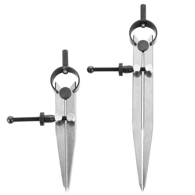

ALIM-3 Pieces Adjustable Lockable Spring Wing Divider 4/6/8 Inch Carbon Steel Caliper Measuring Tool Leather Compass