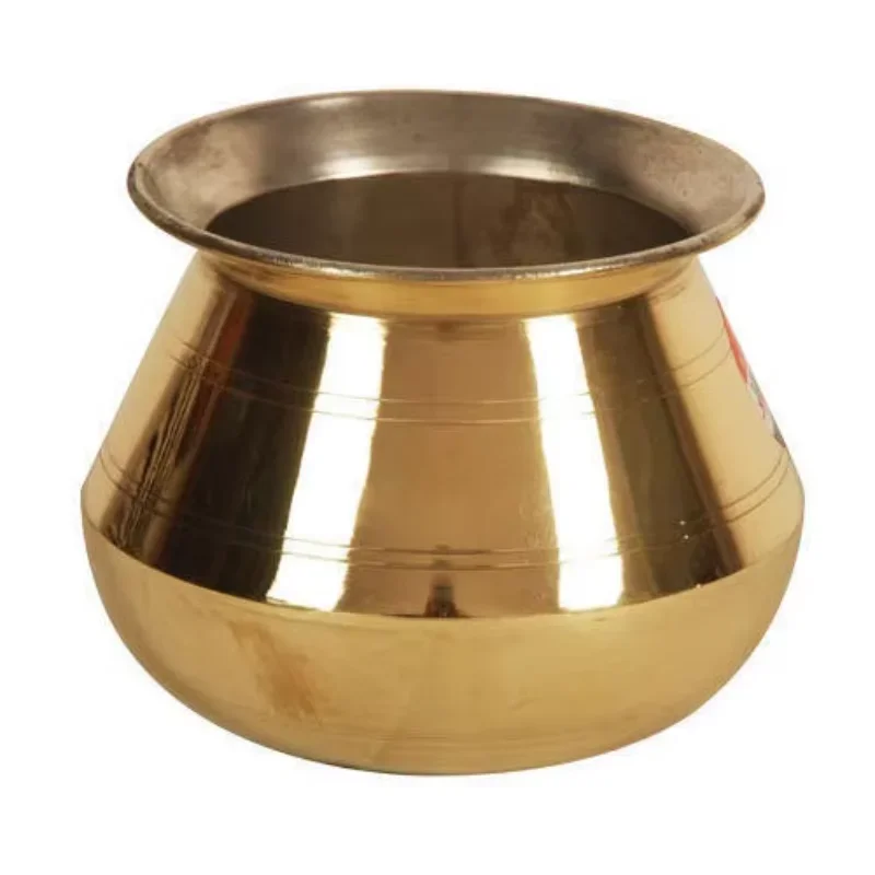 Home Hotel Kitchenware Food Cooking Dishes Handi Pot Shiny Finishing Good Quality Food Server Solid Brass Handi Pot