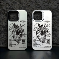 Creative Heart Medical Cardiovascular For iPhone Case 16 15 14 13 12 11 Pro XR XS Max 7 8 Plus Phone Shockproof Soft Y2K Cover