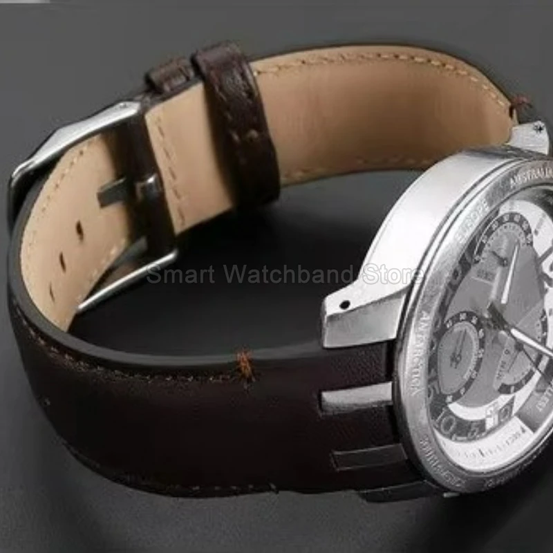 

Мягкий дышащий ремешок из натуральной кожи для часов Swatch YRS403 YRS412 YRS402, трехконтактный разъем, гладкая текстура, удобный