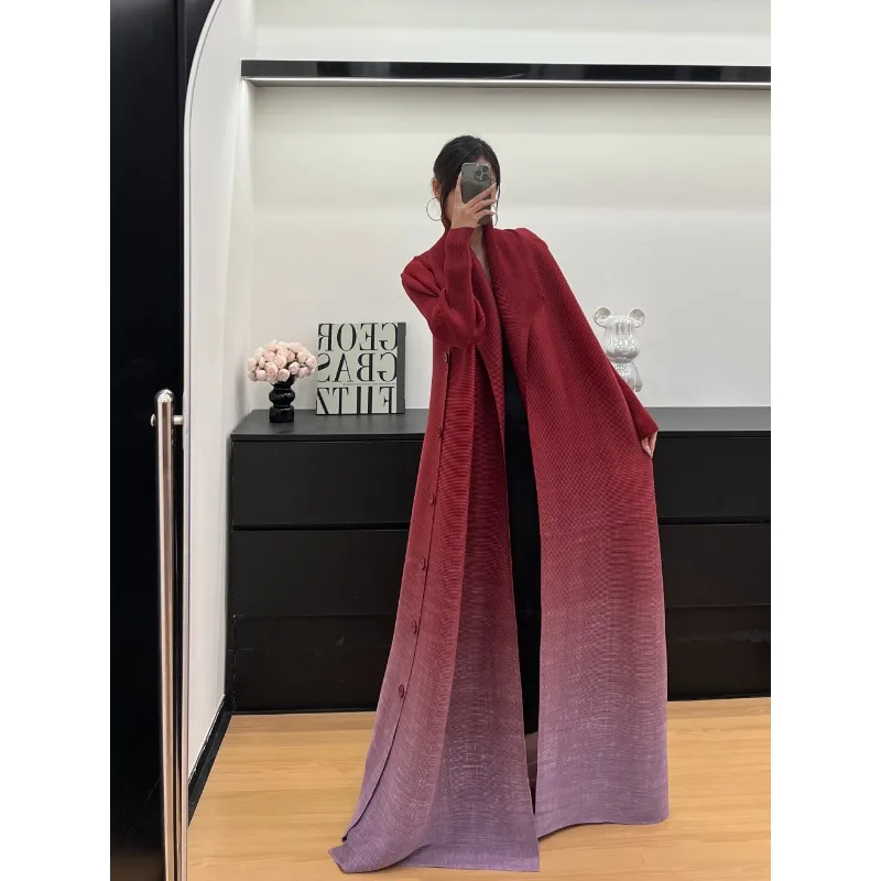 KAF femmes luxe robe de soirée dégradé Vintage Design Cardigan ample grande taille femmes Abaya femme robes de vacances