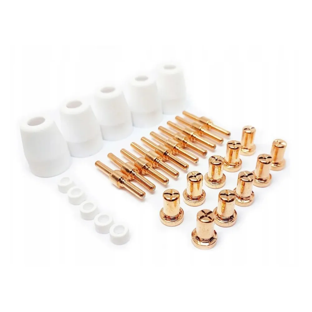 40pcs Practical Welding Torch Kit Copper Nozzle Contact Tip Diffuser For Argon TIG MIG Welding Machine Repair Parts
