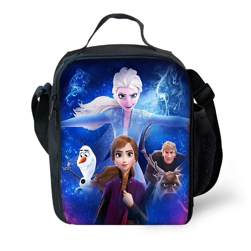 Disney Cartoon Child Insulated Large Capacity Bag for Boy Girl Student Outdoor Frozen Picnic Resuable Thermal Cooler Lunch Box