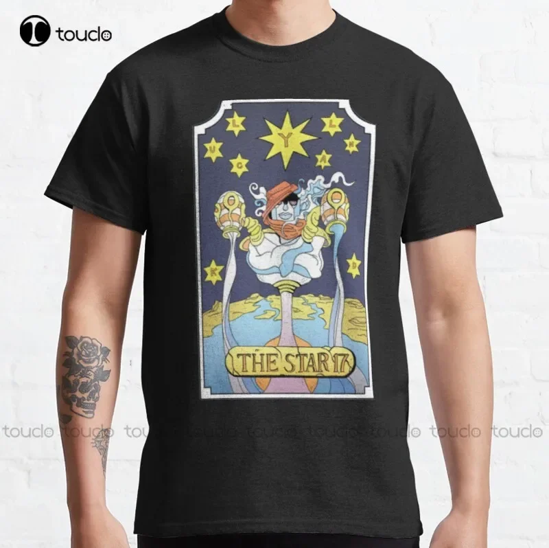 New Tarot Card The Star Star Jjba Jojo Jojos Platinum Power Classic T-Shirt Sleeveless Shirts For Women Cotton Unisex Tee Shirt