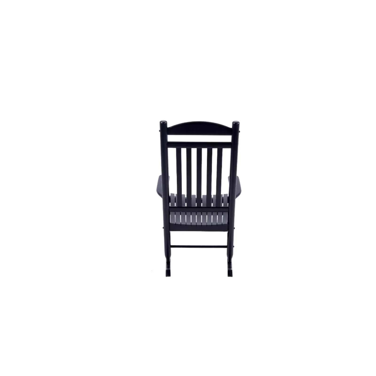 US Patio Black Wood Outdoor Rocking Chair