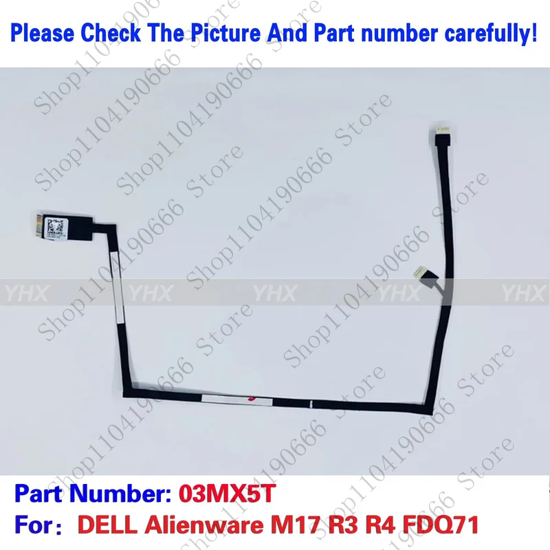 bd Nuovo Per DELL Alienware M17 R3 R4 FDQ71 TRON LIGHT CAVO DC02003ND00 03MX5T.
