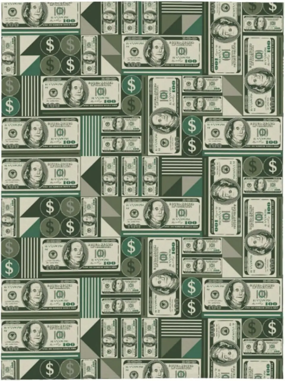 

Одеяла для денег, всесезонное ультрамягкое теплое флисовое одеяло с принтом стодолларовых купюр для дома, кровати, дивана, кресла, уличное T