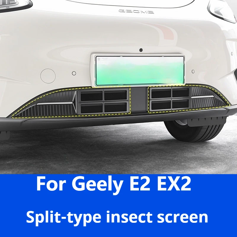 For Geely E2 EX2 2026/2027 Front Grille Insect Net Special Protective Exterior Mod Parts Explore Version