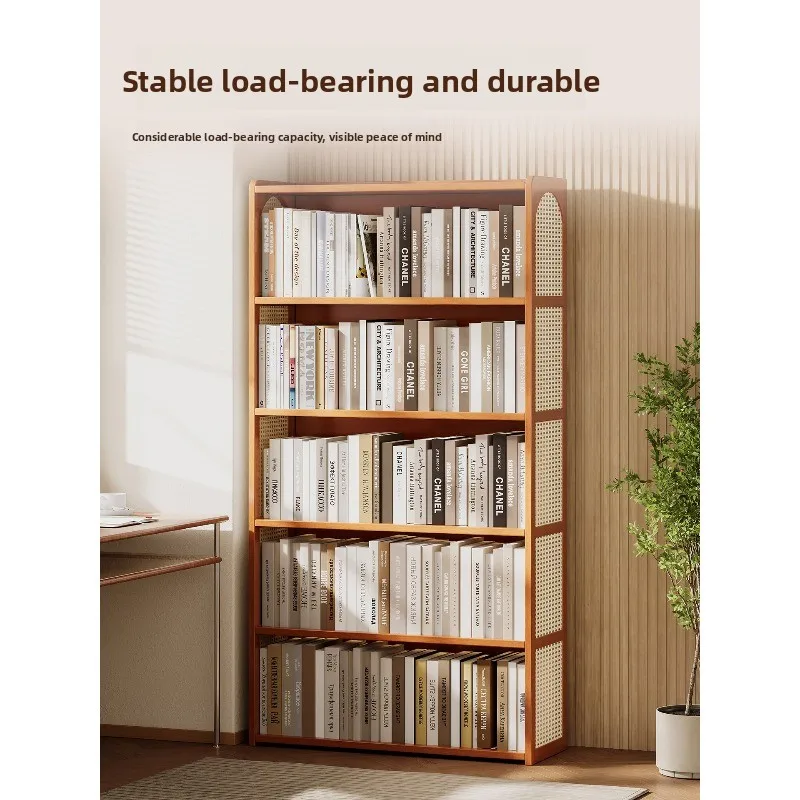 Home living room multi-layer bookshelves floor-to-ceiling shelves children and students simple integrated wall storage cabinets