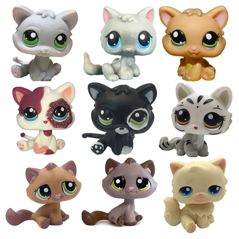 Mini Pet Toy Collection Rare Cute Old Bobble Head Animal Action Figure Cat Dog Collie Dachshund Great Dane Cocker Spaniel Lot