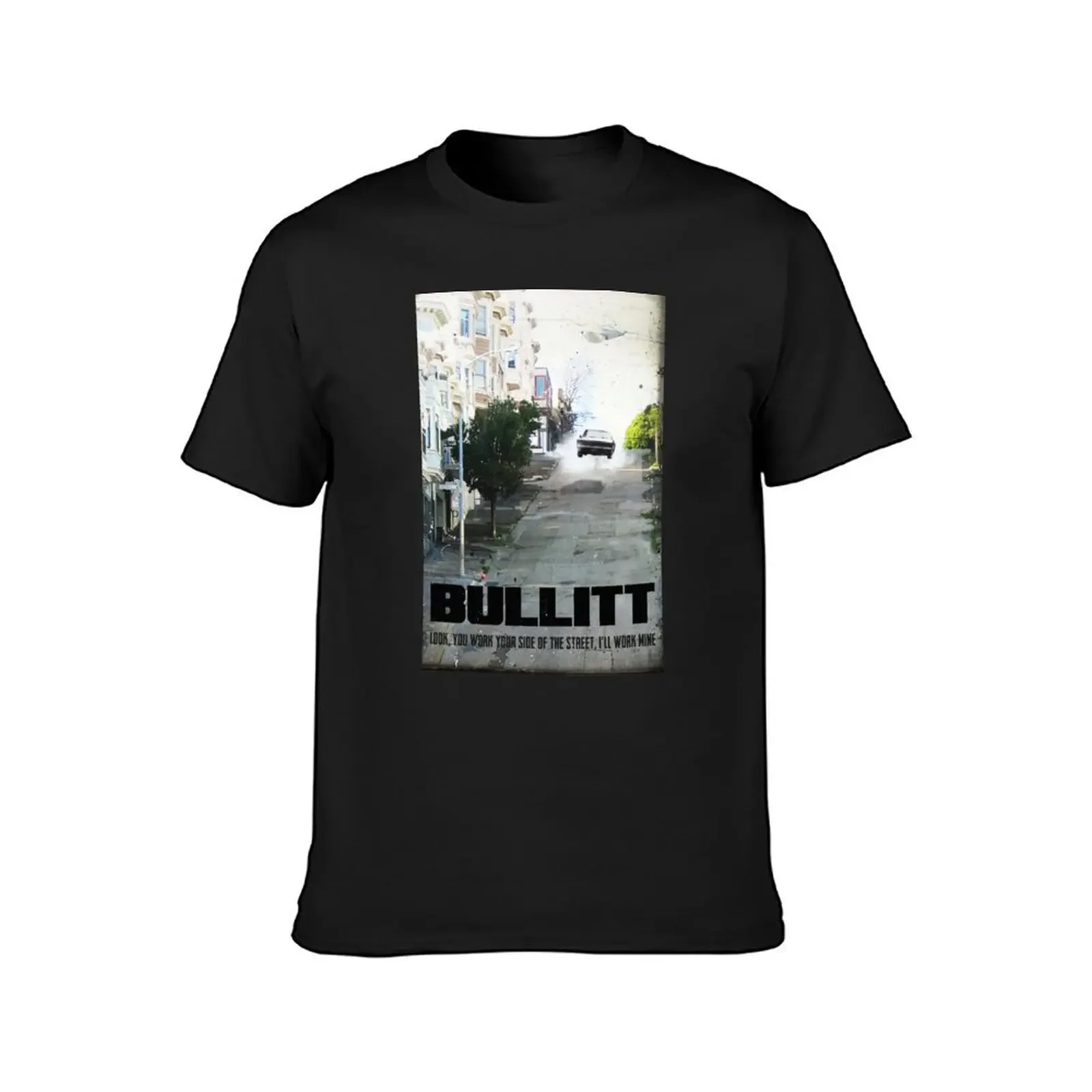 Bullitt movie T-Shirt anime baggy shirts cute tops oversized t shirts for men