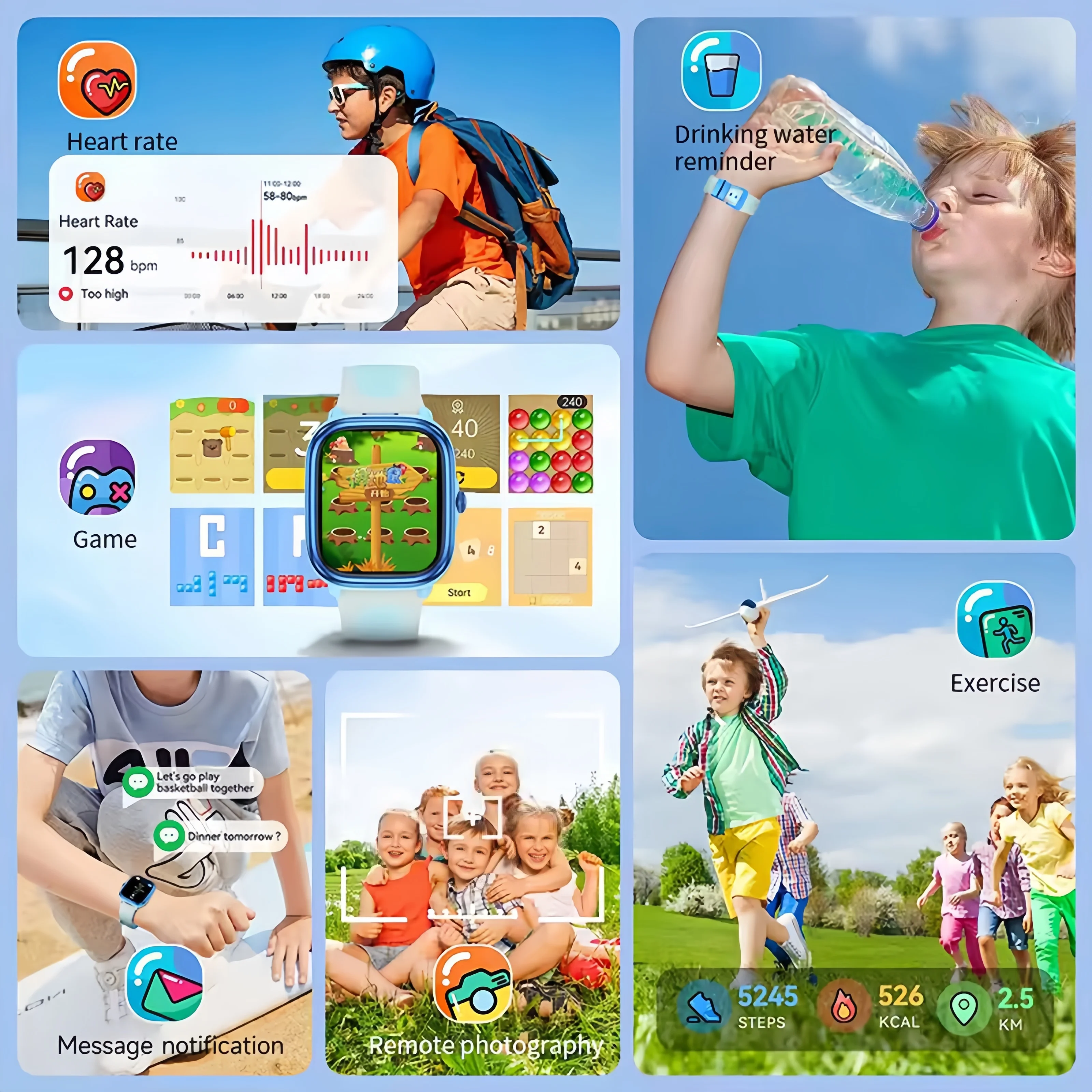 Nouvelles Montres Électronique - Smartwatch Watches For Kid Boy With Alarm avis et prix
