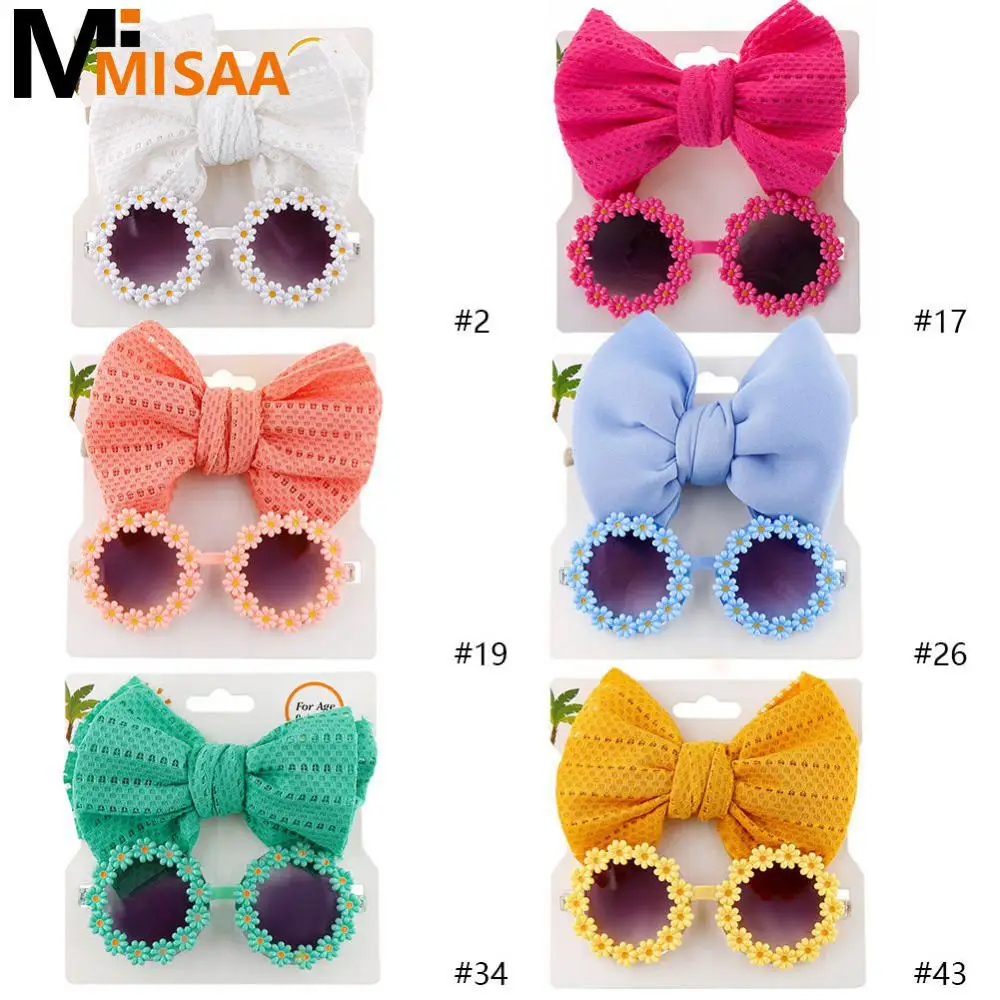 Childrens Sunglasses Hairband Set Trendy And Stylish Personality With A Sense Of Texture Headband Glasses Combination Set