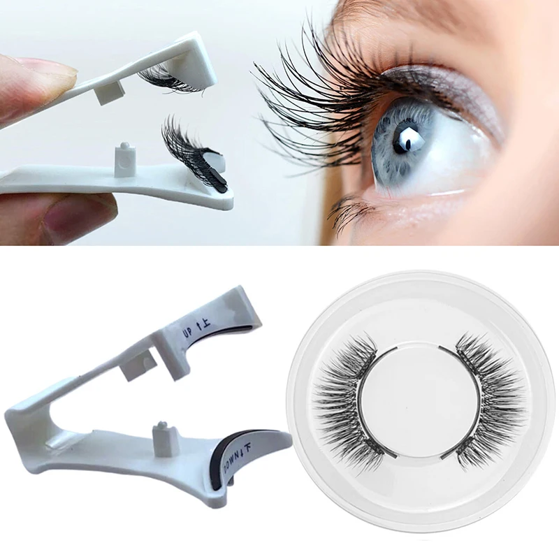 1Pair Magnetic Eyelashes Extension Kit Reusable Magnetic Lashes And Tweezers No Glue Needed Fluffy False Eyelashes Makeup