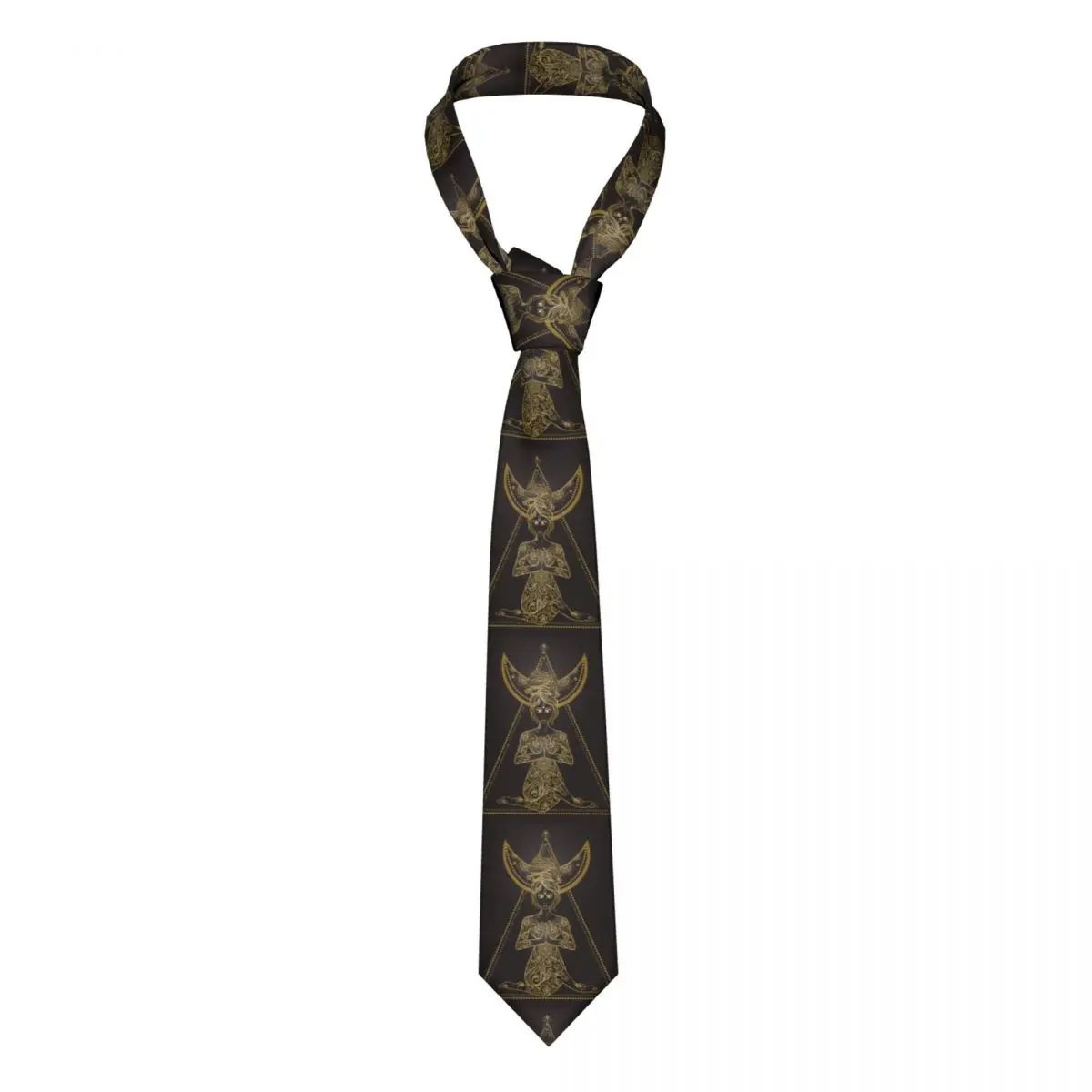 Gold Moon Tie For Men Women Necktie Tie Clothing Accessories