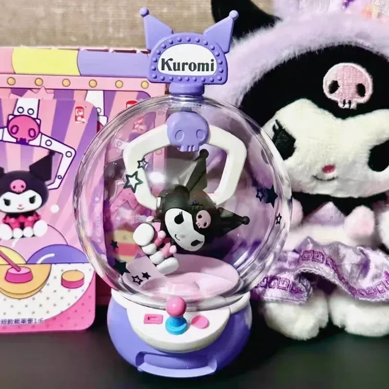 Hello Kitty Kawaii Doll Clip Machine Series Sanrio Doll Mymelody Cinnamoroll Kuromi Doll Model Doll Children'S Toy Ornaments