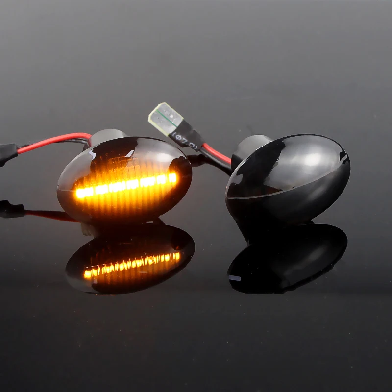 2Pcs Side Marker Light Turn Signal For FIAT 500 500C 500L LED Dynamic T10 Lamps For Abarth 500 595 695 Car Accessories 51823092 view 5