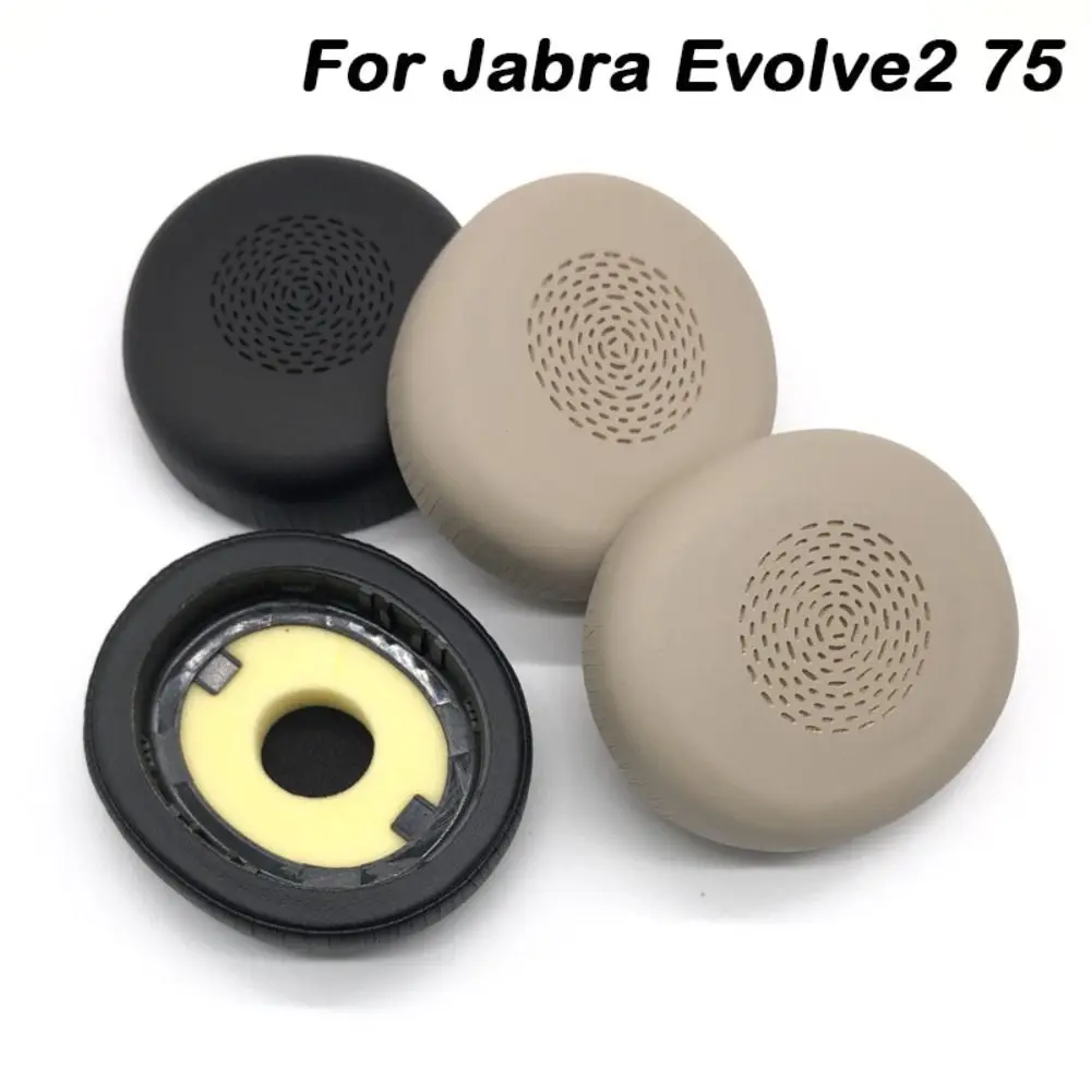 Oreillettes de remplacement pour téléphone, coussinets en cuir PU, coussin d'oreille, mousse éponge, accessoires de casque, cache-oreilles pour Jabra EvolLi2 75, 1 paire