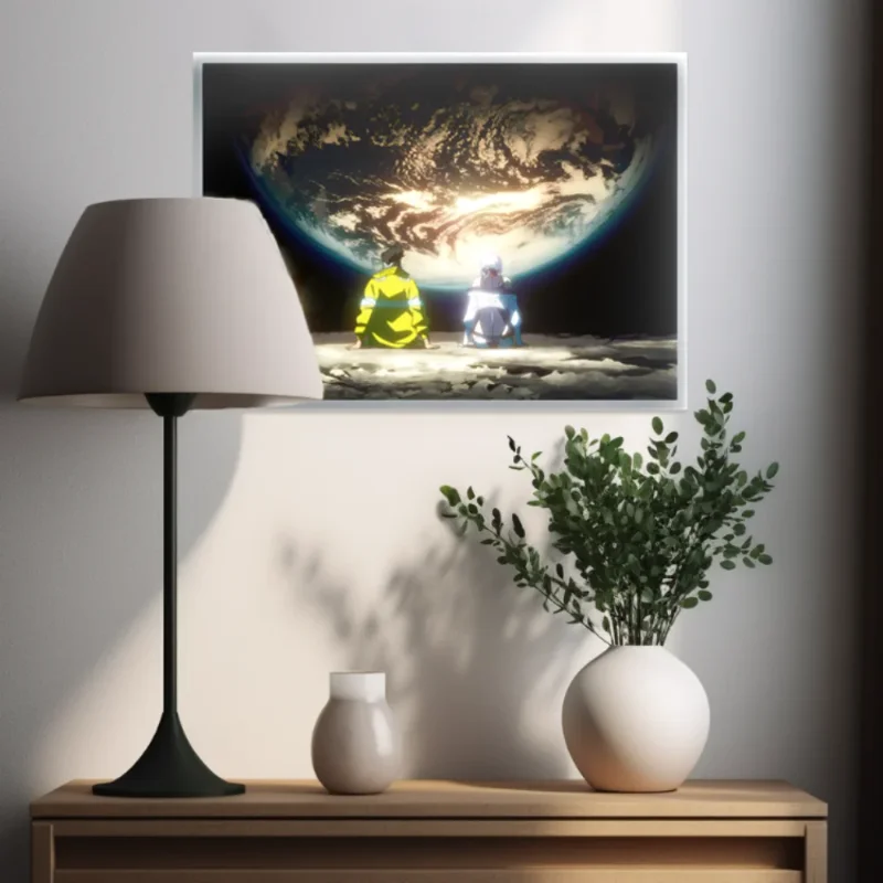 Anime Cyberpunk HD Photo Frame LED Night Light with USB Plug  Bedroom Decor Novelty Mood Lighting Gift