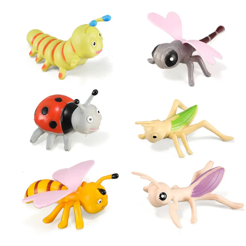 

6 шт., детская игрушка в виде насекомых