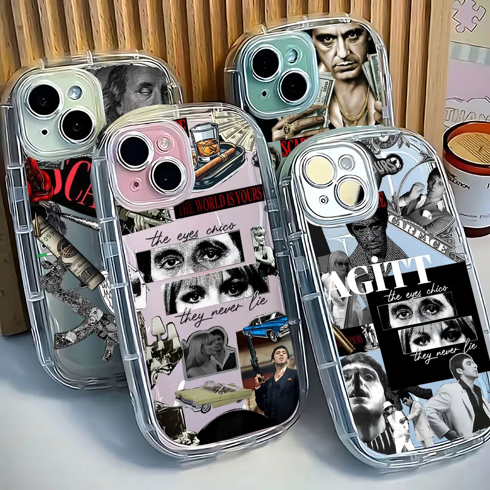 Fashion Hot S-Scarface Phone Case for Samsung Galaxy A56 A36 A26 A55 A35 A15 A54 A34 A24 A14 A05 A13 A73 A53 4G 5G Back Cover