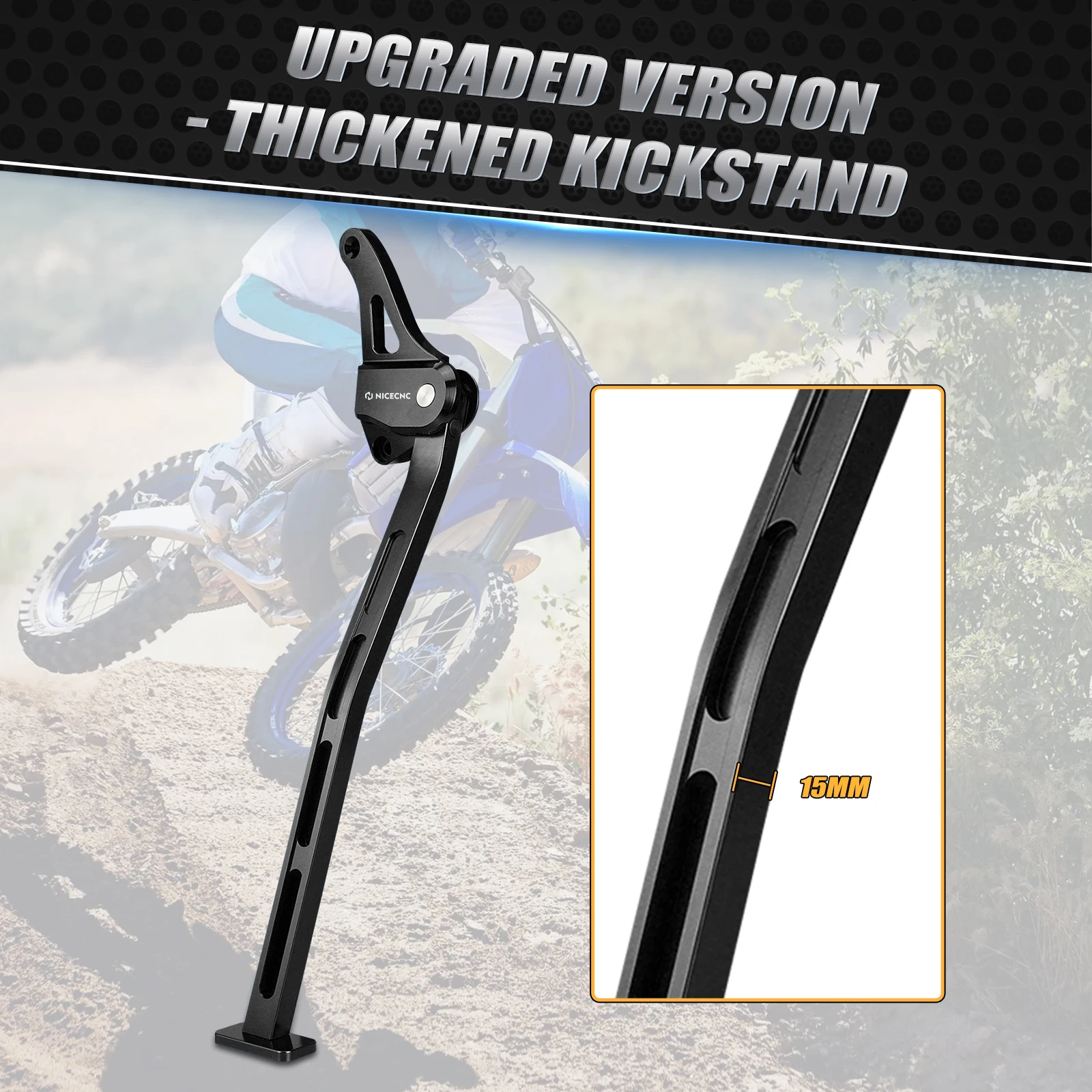 Nicecnc für yamaha yz250 2010-2015 yz125 2006-2016 yz 2005 2024 Motorrad Kicks tand Kick Side Stand Park halterung Aluminium