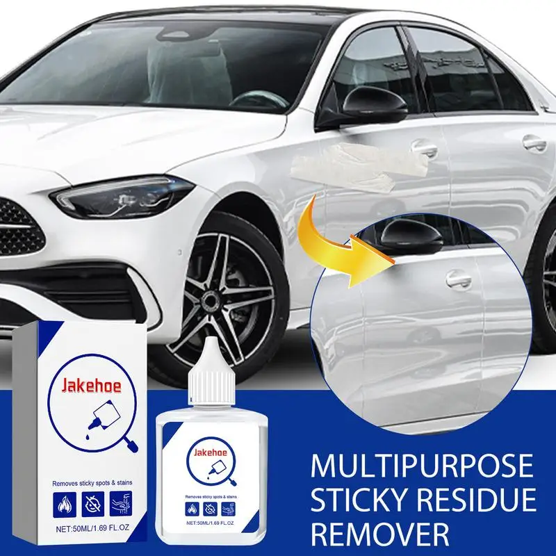 Spray de remoção de fita adesiva multiuso, limpador automotivo, auto adesivos corporais solvente, interior e exterior para goma de mascar, 50ml