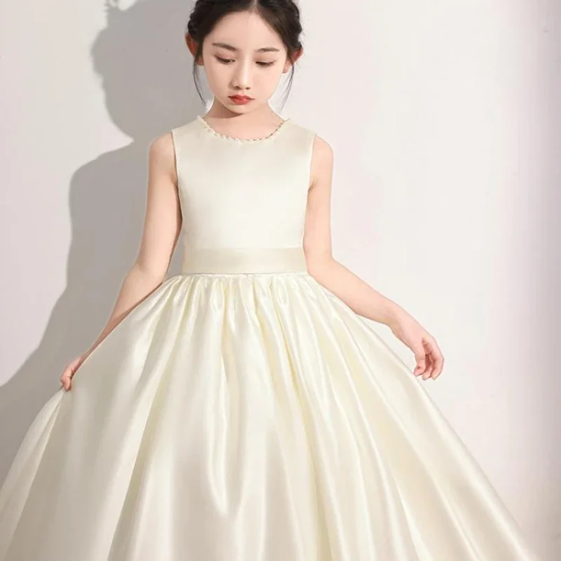 Girls Dresses for Party and Wedding Flower Baby Dress Evening Wedding Bridesmaid Ball Gowns Performance Kids Children Clothes