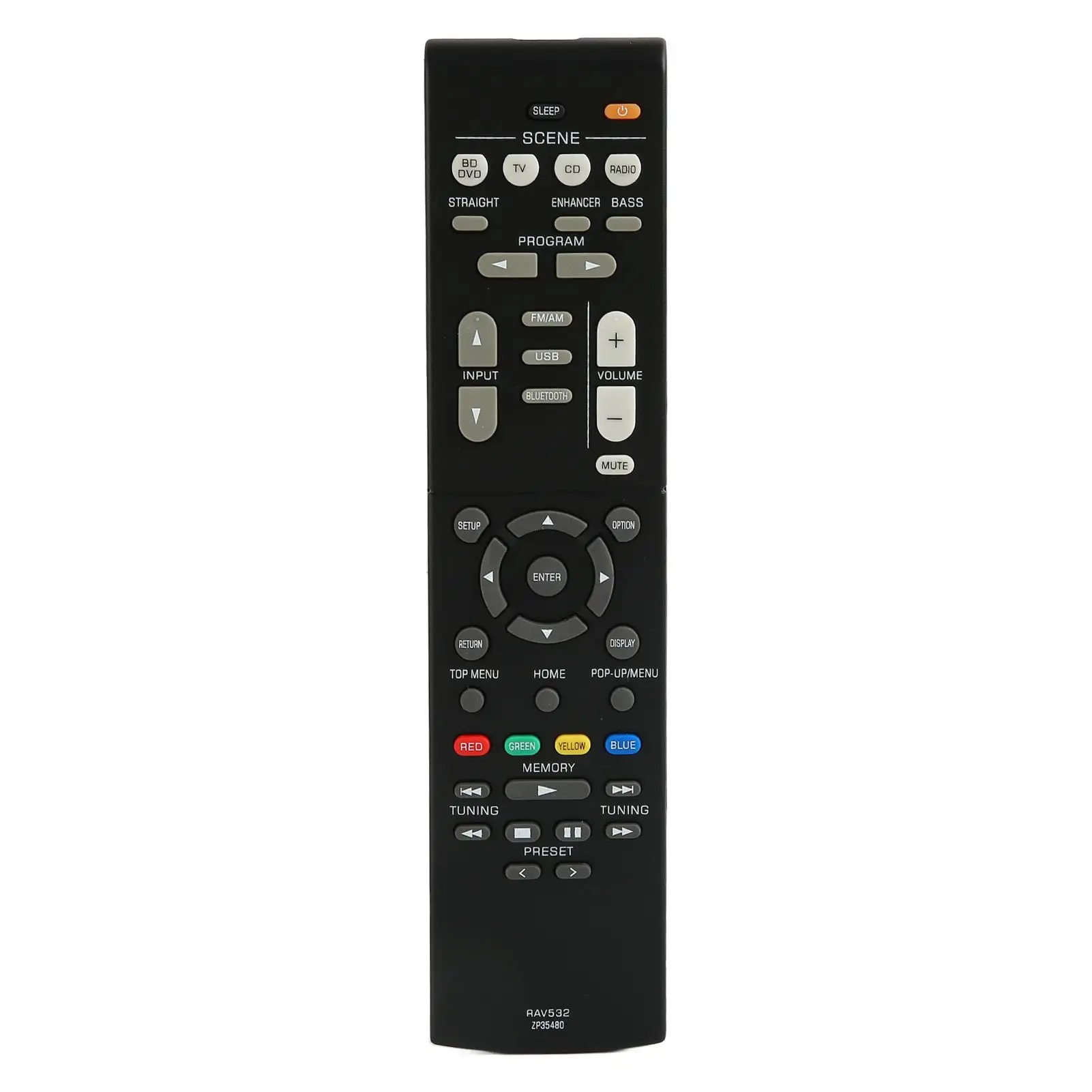 Universal Remote Control for rx V383, R383BL, V379, HTR 3068, RXV383 Receiver & RAV532 - Compatible Replacement