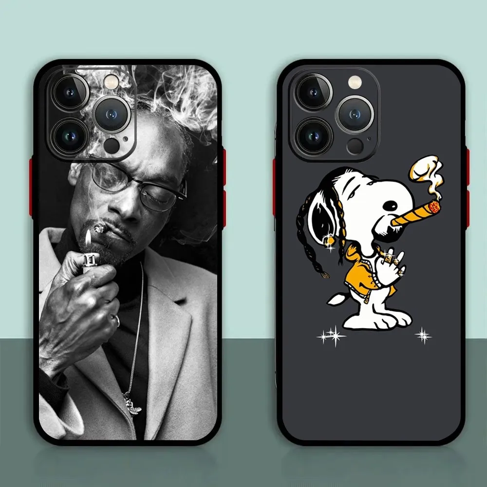 S-Snoop D-Dogg Rapper Phone Case For iPhone 11,12,13,14,15,XS,XR,X,Mini,Pro,Max,Plus Shell