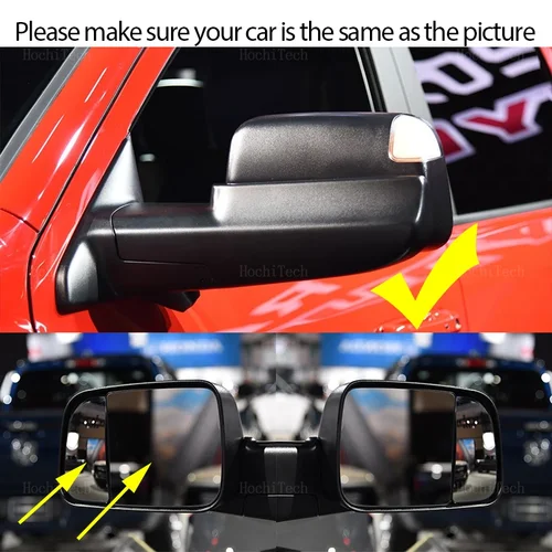 Imagen 2 del producto Espejo de conducción o pasajero para Dodge Ram 1500 2500 3500 4500 5500 2010-2020, lente de cristal de espejo retrovisor calefactable lateral derecha o izquierda