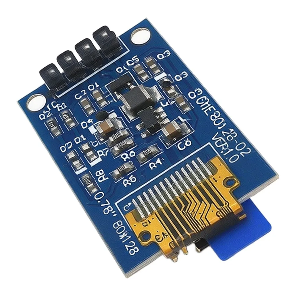 1pc 0.78 Inch SH1107 Monochrome Display Module 128x80 For DIY Electronic Projects Wearable Devices Alternative Energy Supplies