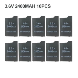 Bateria Recarregável Li-Ion para Sony PlayStation, Gamepad Portátil, PSP2000, PSP3000, PSP 2000, 3000, PSP-S110, 3.6V, 2400mAh, 10Pcs