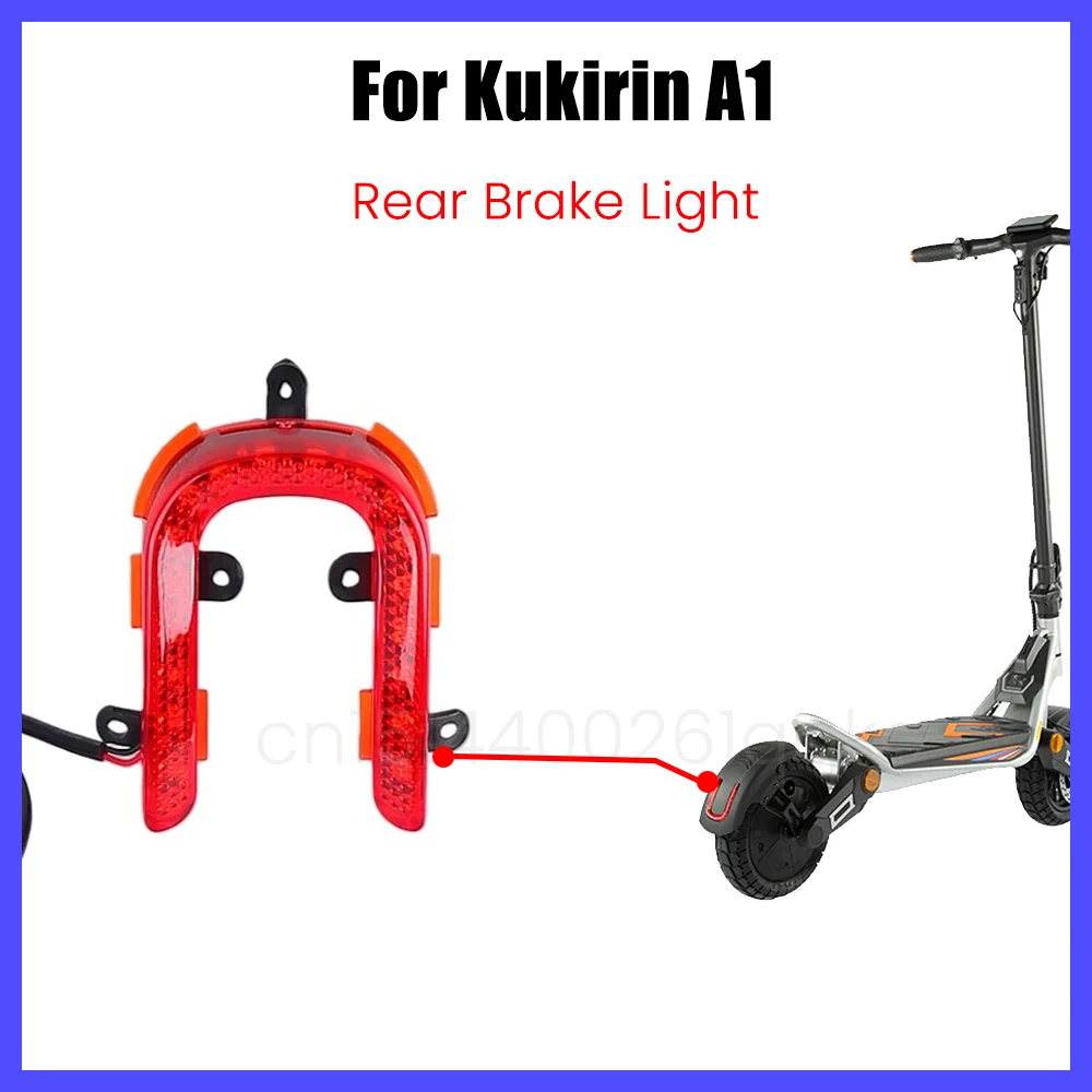 

Rear Brake Warning Light for Kukirin A1 Electric Scooter Rear Fender Mudguard Brake Taillight Replacement Part