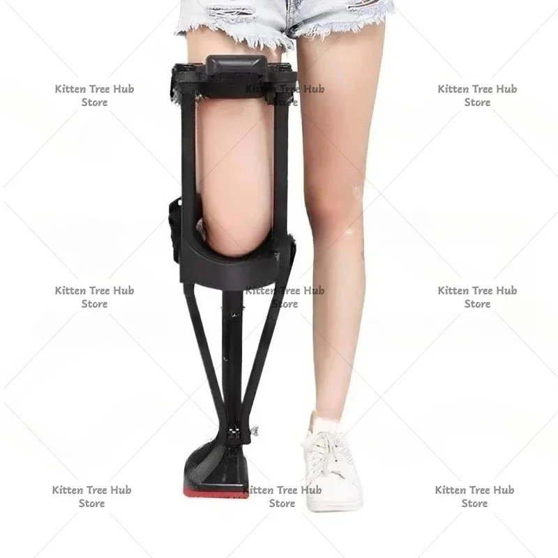 Support-Free Walking Aids Knee Walker Single-Leg Telescoping Assisted Walking Stick Hands Free Crutch Leg Knee Mobility Support