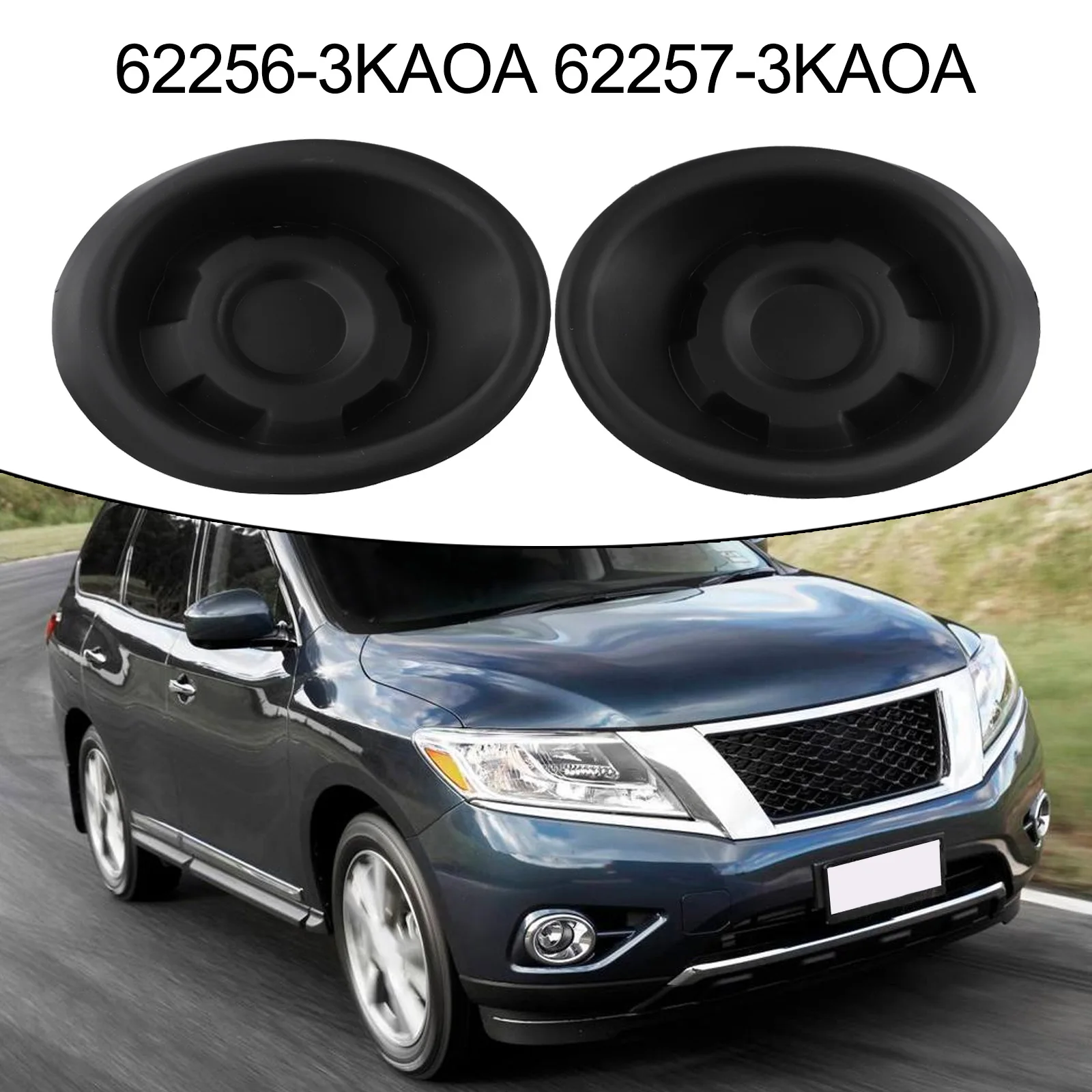 For Rav4 2019-23 Front Bumper Cover Bumper Fog Light Cover Car Maintenance High Universality Fitment Non-deformation
