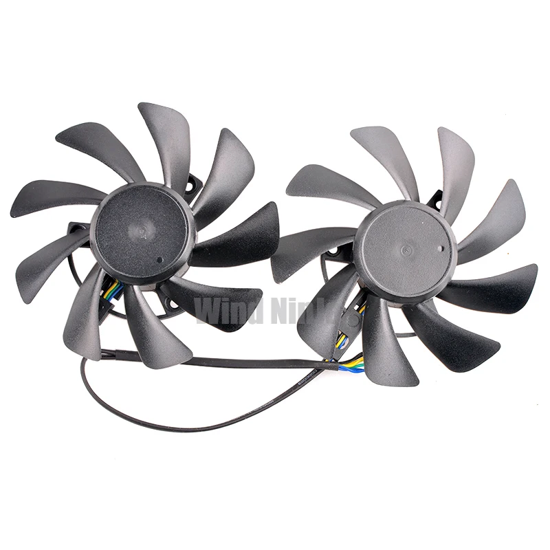 T129215BU 4-Pin Graphics Card Cooling Fan DC12V 0.50A Compatible with RX570 590 RED DRAGON - Computer Hardware Cooling Fan