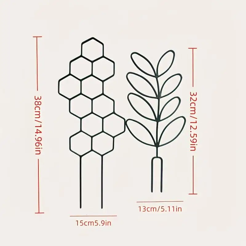 1PC Honeycomb Design Plant Trellis, Rustproof Plastic Support For Potted Vines And Flowers, Indoor Outdoor Garden Climbing Frame