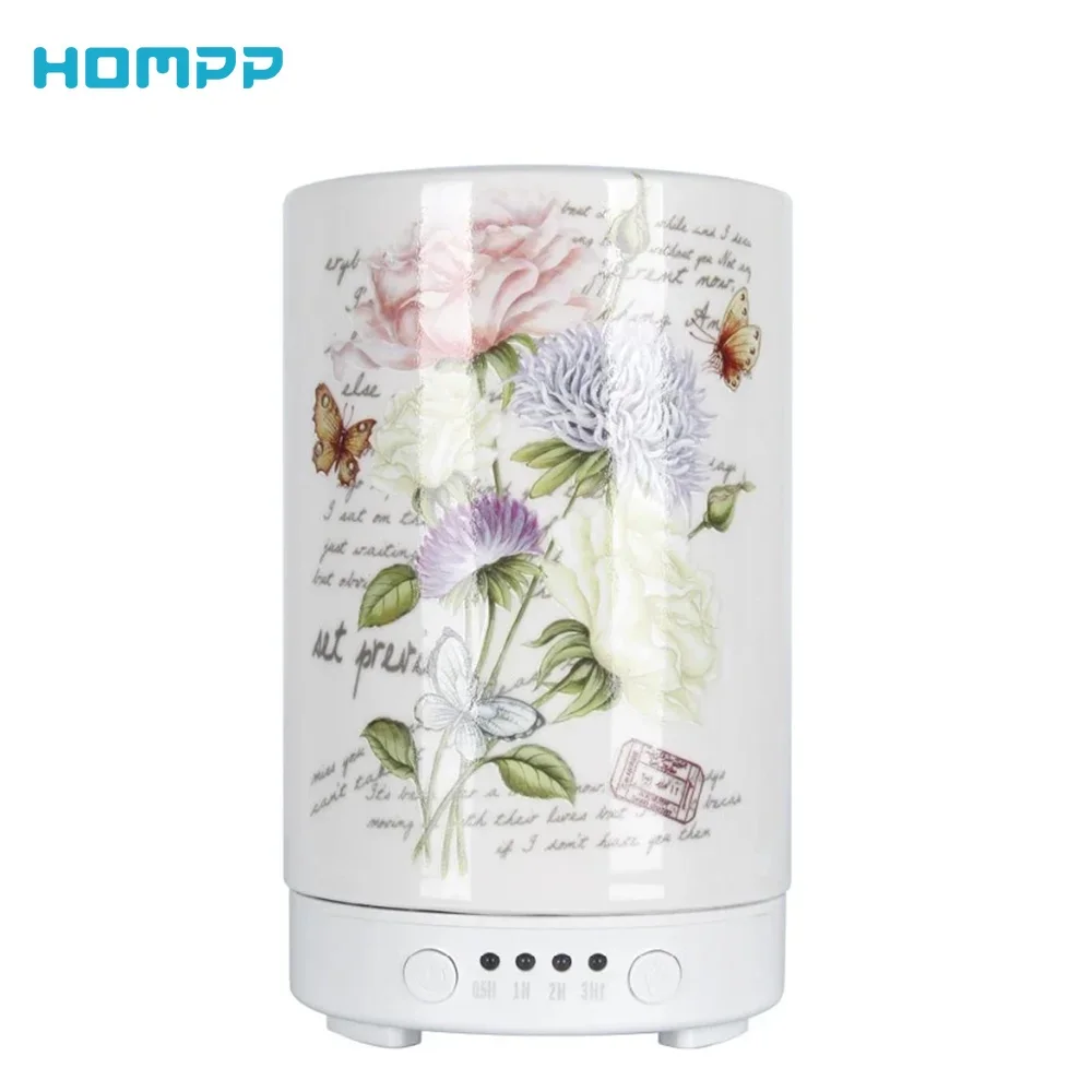 Aromatherapy Ultrasonic Essential Oil Fragrance Humidifier Ceramic Air Diffuser 100ml Nano Atomization Office Desktop Portable