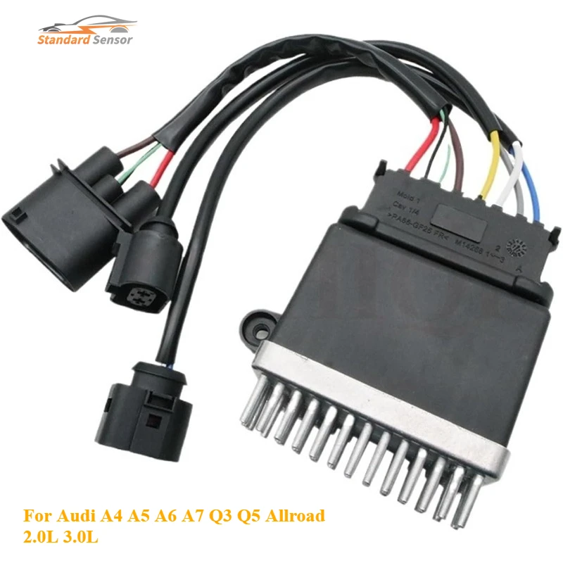 8K0959501G For Audi A4 A5 A6 A7 Q3 Q5 Allroad 2.0L 3.0L New Engine Cooling Fan Control Module 8K0959501C