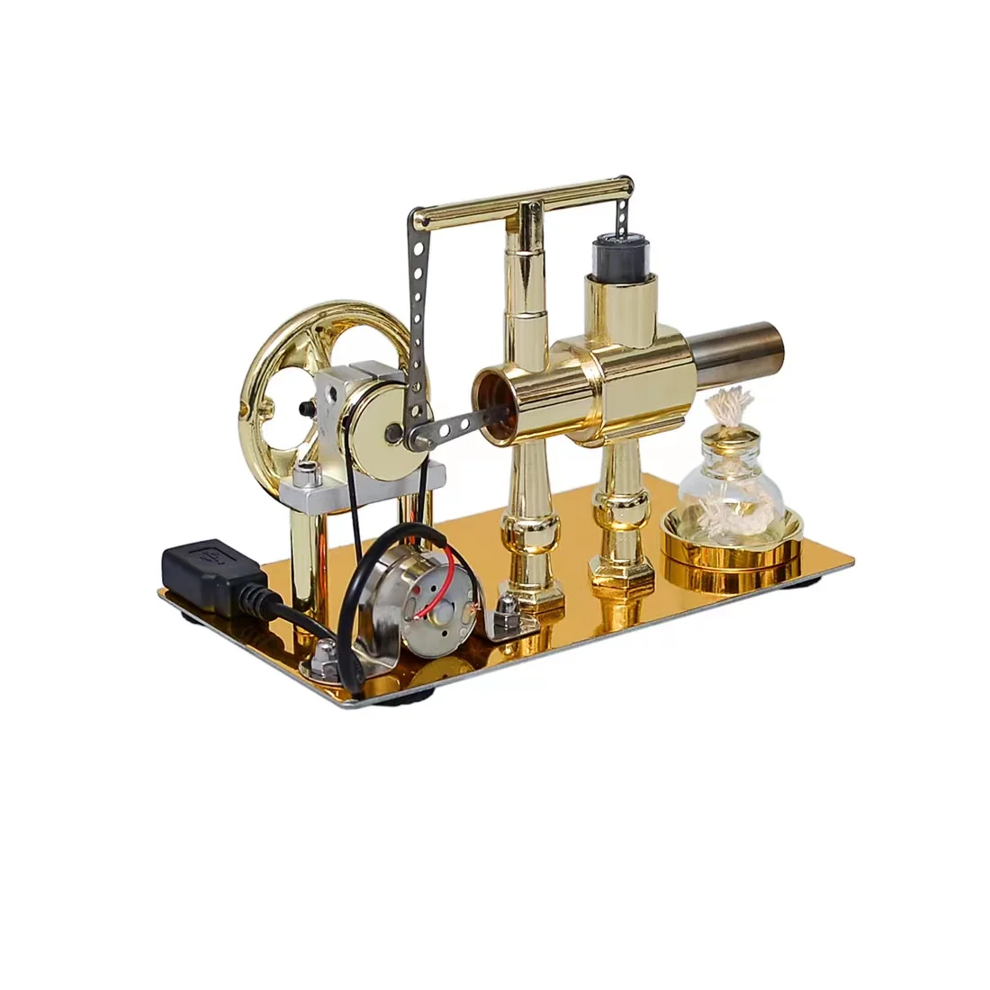 Stirling engine generator steam engine physics experiment science science production invention toy model small