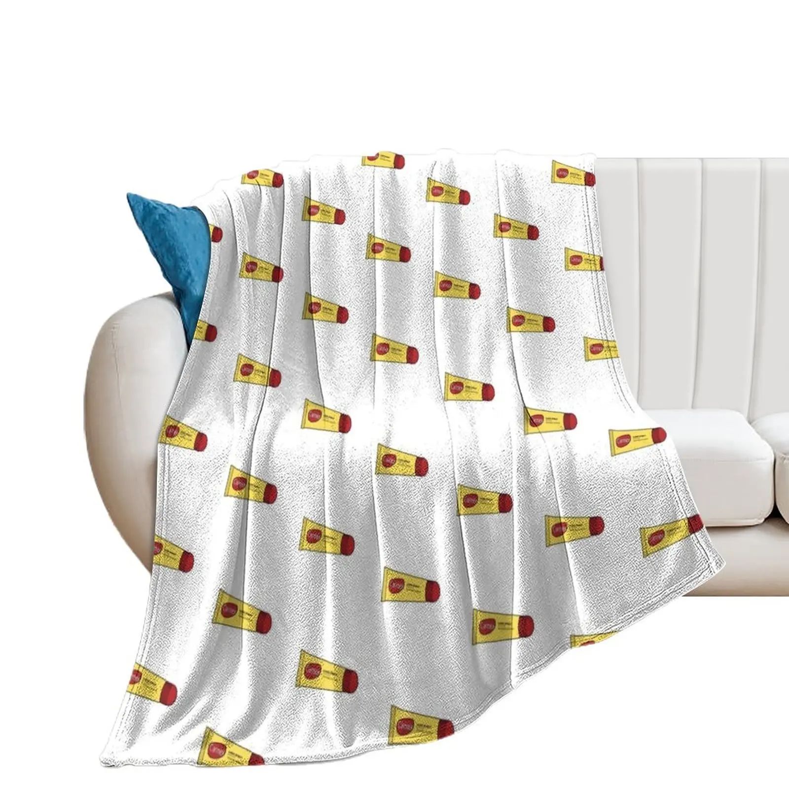 Carmex Lip Balm Throw Blanket Comforter manga Custom Soft Plush Plaid Blankets