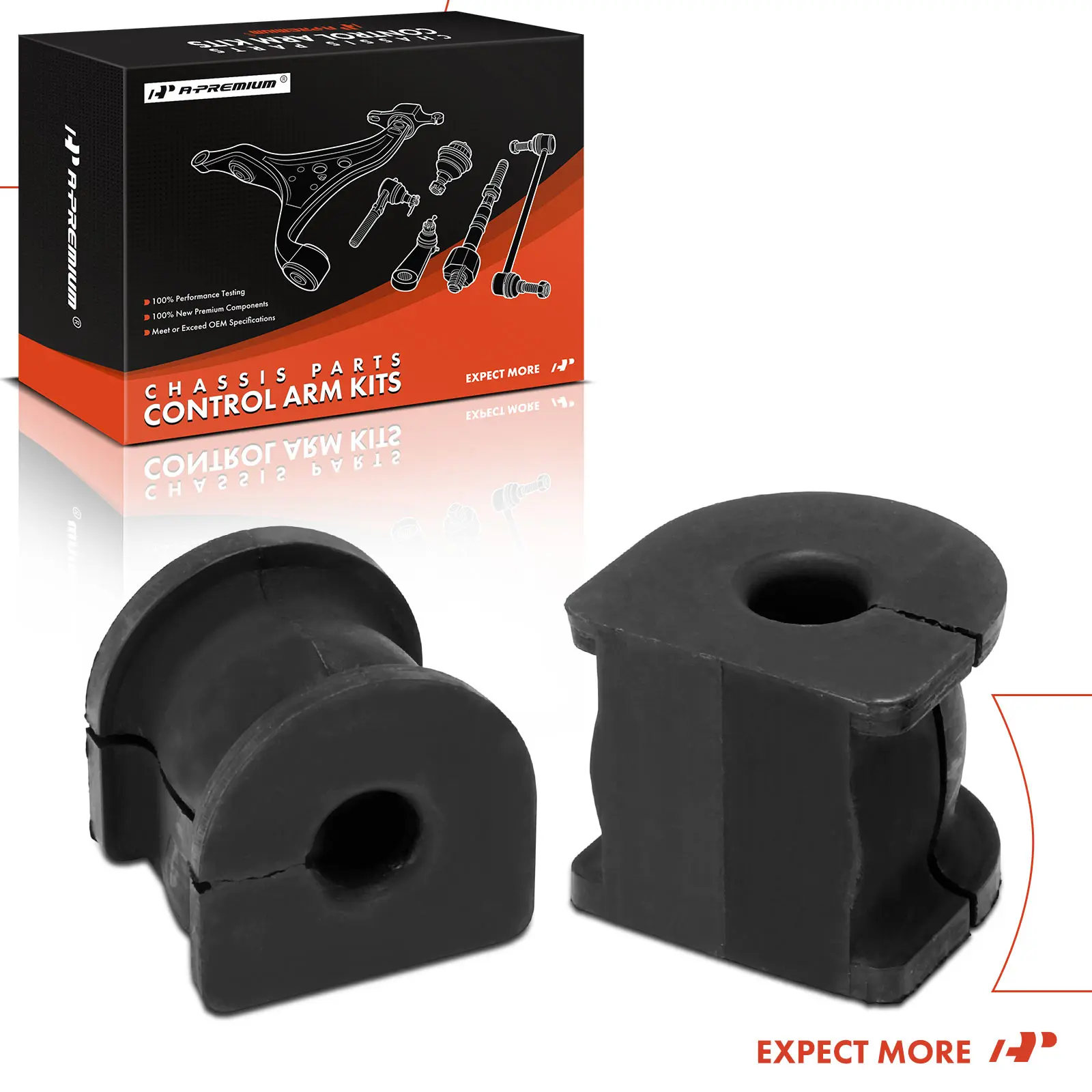 A-Premium 2x Rear To Frame Stabilizer Sway Bar Bushing for Acura TSX 2009-2014 RL 2005-2008