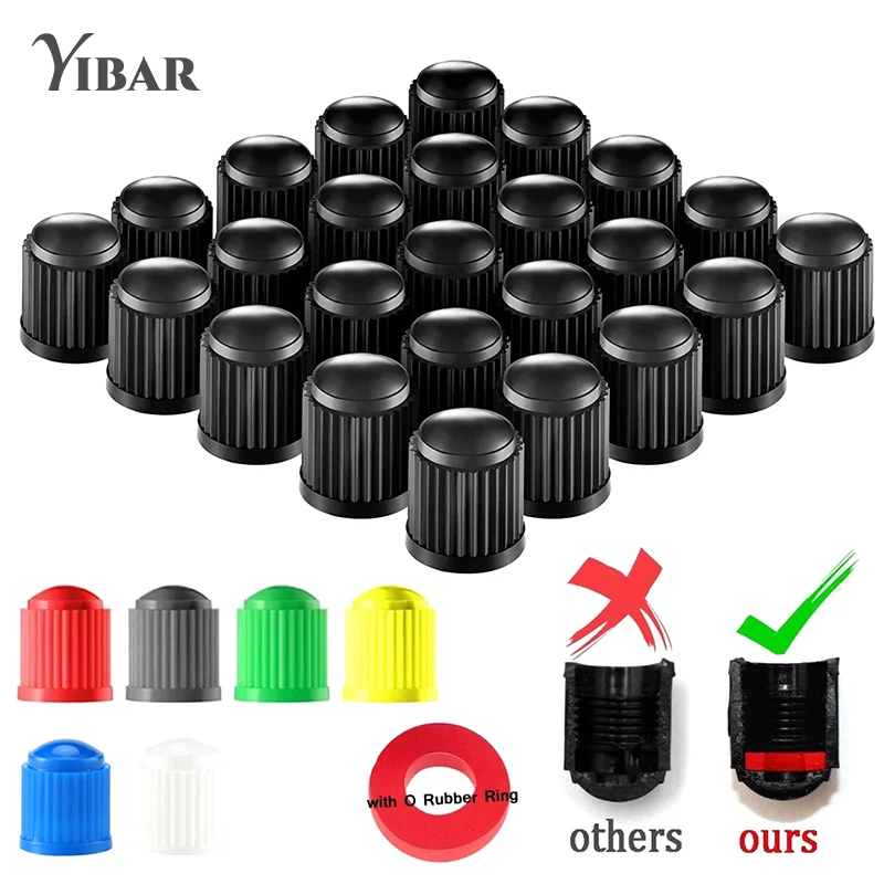 Tapa de válvula Universal para coche, cubierta de vástago de aire para neumático de rueda de plástico, 10 piezas