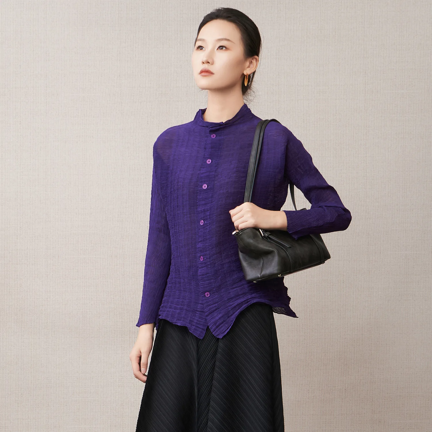 

Miyake Folds 2026 New Spring and Summer High-end Women's Jackets Loose Thin Section of The Sunshirt Hundred Cardigan Outerwear