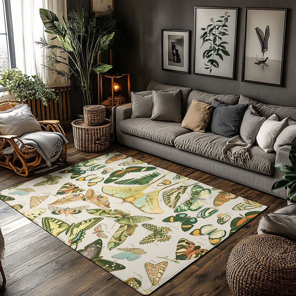 

Винтажный коврик с бабочкой, моющийся домашний и уличный коврик, входной коврик, домашний декор, моющийся напольный коврик в стиле природы, спасательный коврик для сада D