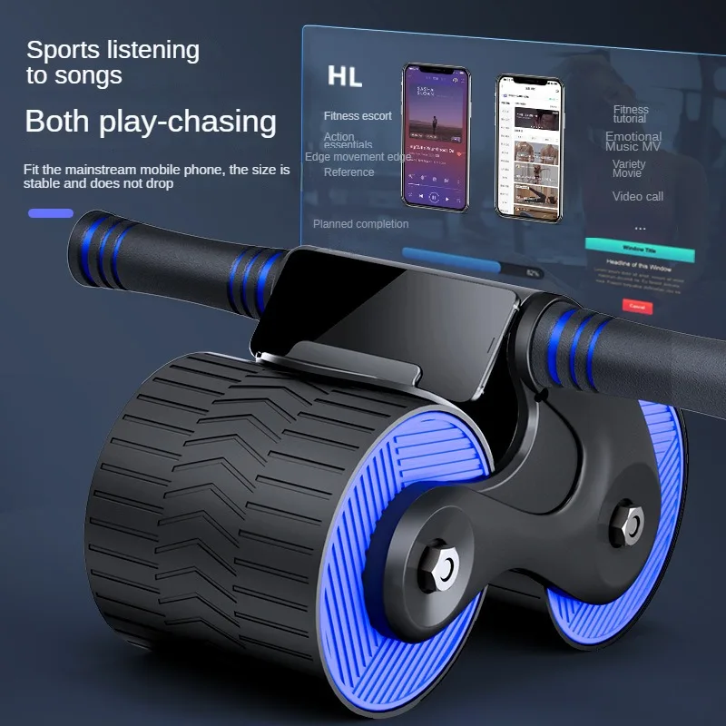 

Abdominal Wheel Exerciser Ab Wheel Roller Automatic Rebound Belly Wheel Mute Arm Muscles Bodybuilding Home Gym Fitness Equipment